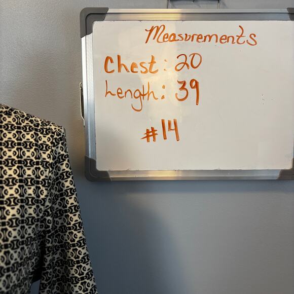 Express Geometric Print Button Up Shirt Dress Collared 3/4 Sleeve Timeless 11/12 - Picture 9 of 9